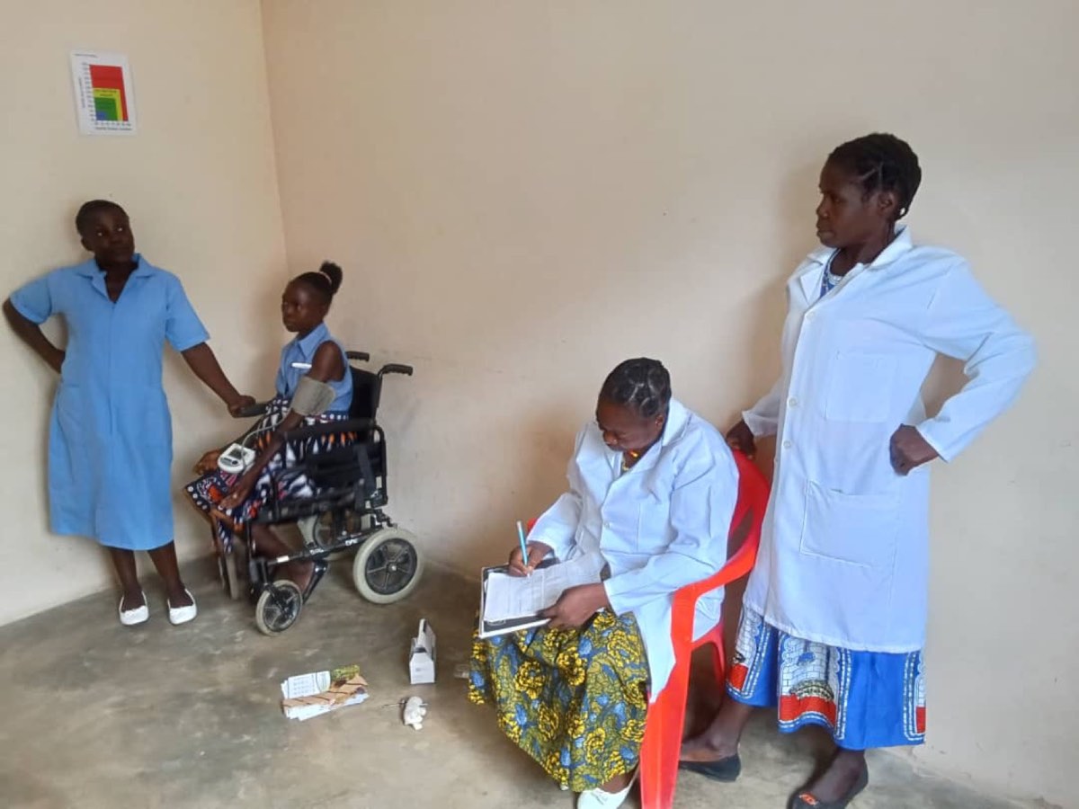 Staff at the Chilombo clinic